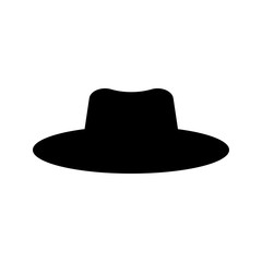 Hat icon vector on white background