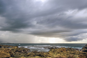Obraz premium Hawaii Oahu ocean before a storm