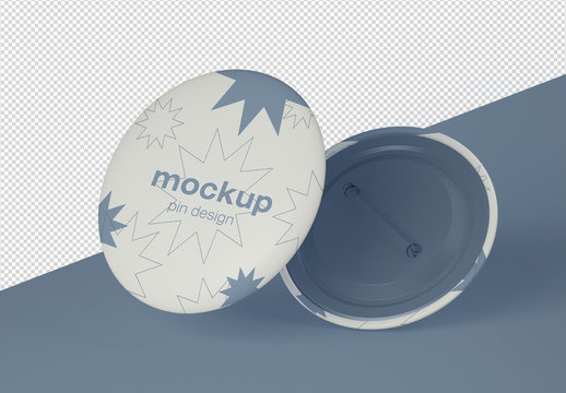 Pin Button Mockup