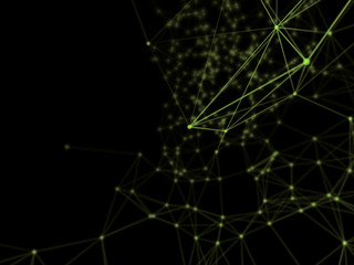 Abstract geometry surfaces, lines and points background, Used as digital wallpaper and technology background.
