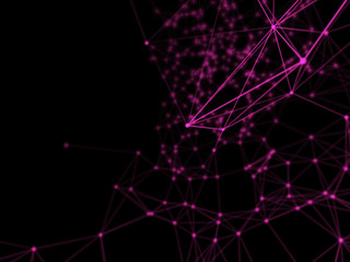 Abstract geometry surfaces, lines and points background, Used as digital wallpaper and technology background.
