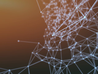 Abstract geometry surfaces, lines and points background, Used as digital wallpaper and technology background.
