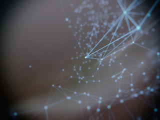 Abstract geometry surfaces, lines and points background, Used as digital wallpaper and technology background.
