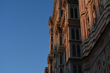 Obraz premium dettaglio Santa Maria del Fiore al tramonto, Firenze 