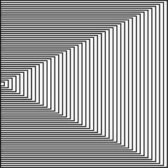 Black and white lines abstract graphic optical art