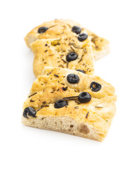 Homemade Italian Focaccia. Traditional Italian pastries
