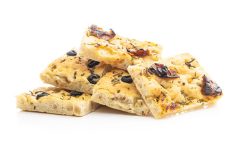 Homemade Italian Focaccia. Traditional Italian pastries