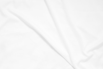 Abstract and soft focus wave of white fabric background