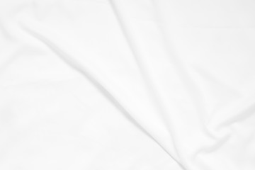 Fototapeta na wymiar Abstract and soft focus wave of white fabric background