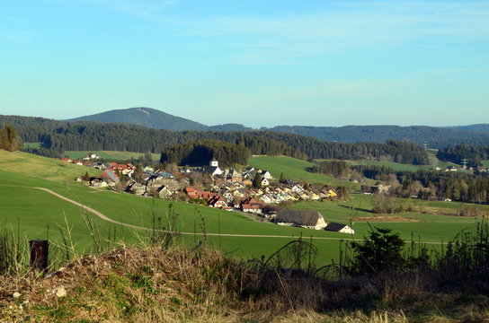 Blick auf Breitnau im Schwarzwald