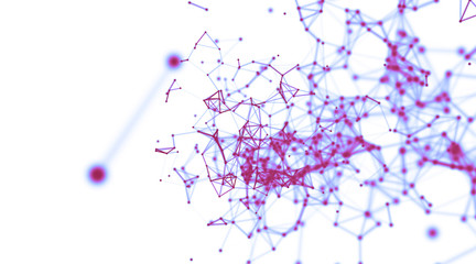 Abstract geometry surfaces, lines and points background, Used as digital wallpaper and technology background.
