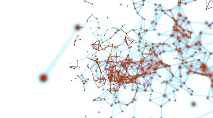 Abstract geometry surfaces, lines and points background, Used as digital wallpaper and technology background.
