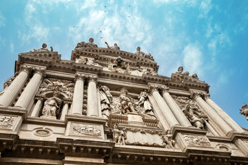 Facade of Santa Maria del Giglio, Venice, Italy