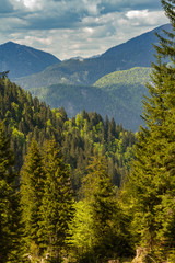 Panoramic point of view from the Mount Lussari, Italy
