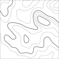 Contour vector illustration. Abstract topographic map background. Geography scheme.