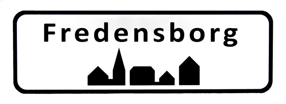City sign of Fredensborg
