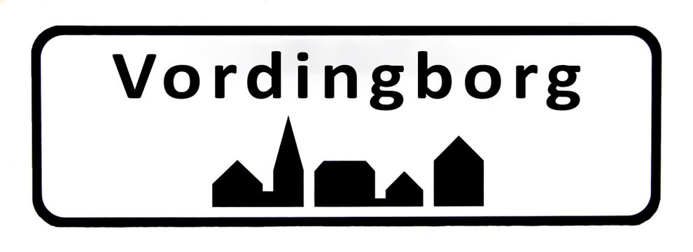 City sign of Vordingborg