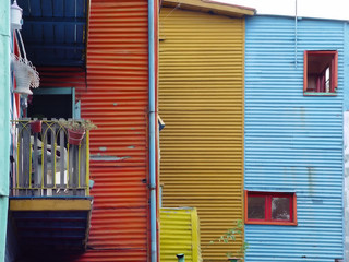 La Boca Red Yalow and Blue congregated walls