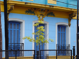 La Boca Three windows on Blue