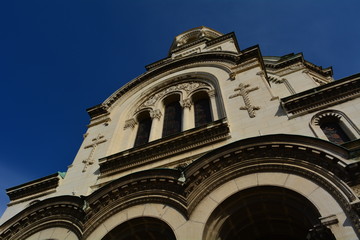 Particolare cattedrale di Sofia, Bulgaria