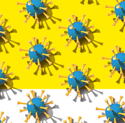 Viral epidemic influenza and Coronavirus Covid-19 concept