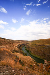 The Aras or Araxes is a river that starts in Turkey and then flows along the borders between Turkey and Armenia.