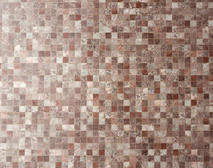 brown kitchen worktop texture, imitation mosaic, full frame
