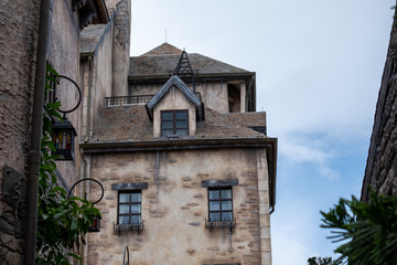 The peaceful and beautiful without people suburb of temple and castle Vietnam between the epidemic