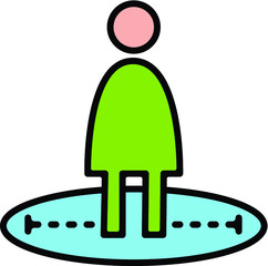 keep distancing icon