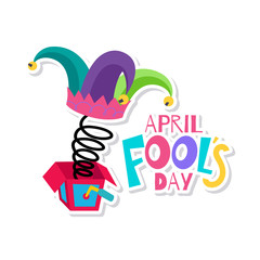 Fototapeta premium April fools poster