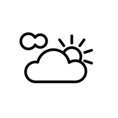 Partly cloudy icon template