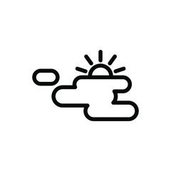 Partly cloudy icon template