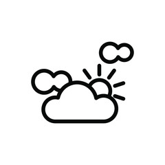 Partly cloudy icon template