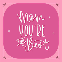 Poster for mom with text