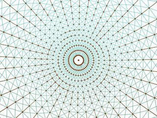 Abstract geometry surfaces, lines and points background, Used as digital wallpaper and technology background. © Michal Šteflovič