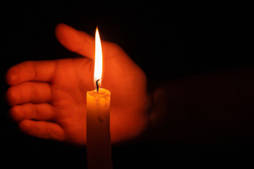 Concept of tragedy or requiem. Memorial service for dead and deceased. Rite in church, memorial...