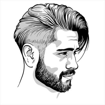 28155 Beard Man Sketch Images Stock Photos  Vectors  Shutterstock