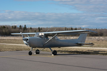 cessna aircraft stands on the apron