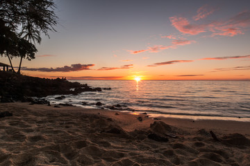 Sunset on Spencer Beach at Samuel M. Spencer Beach Park,, Hawaii, Hawaii, USA © Billy McDonald
