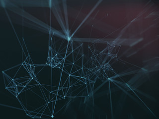 Abstract geometry surfaces, lines and points background, Used as digital wallpaper and technology background.
