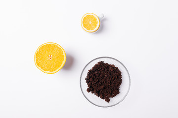 Natural homemade anti-cellulite body scrub