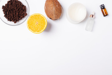 Organic natural ingredients for homemade scrub