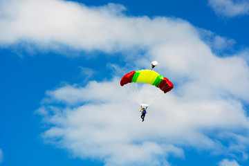 skydiver flying