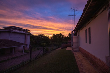 Por do sol maravilhoso