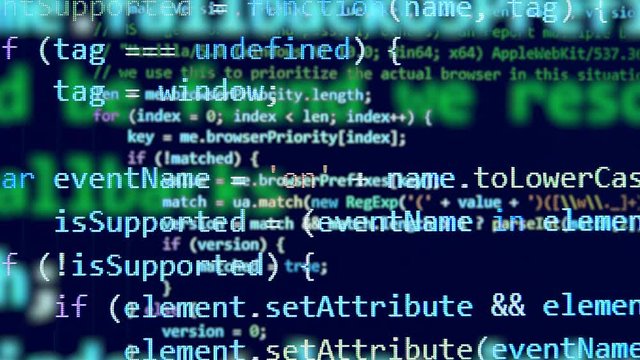 Encrypted information is appearing on several screen layers