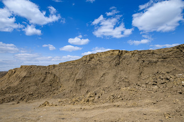 Fototapeta na wymiar developed sand or clay pit