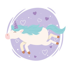 unicorn beautiful decoration magical fantasy cartoon cute animal