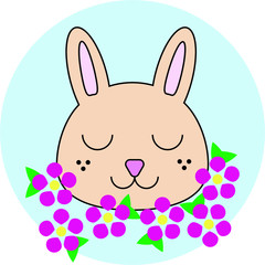 Obraz premium easter bunny with eggs