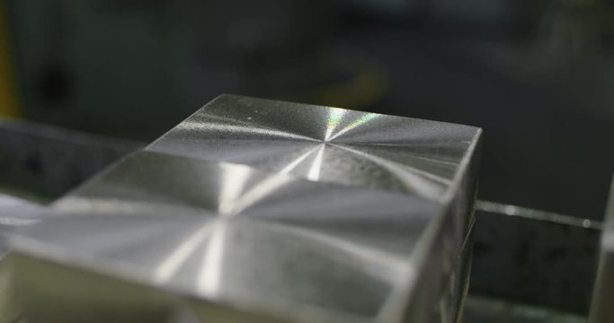 Shining Silver and Platinum Ingots, Bars at Precious, Color Metal Production Factory, Close Up, RED Camera, 4k