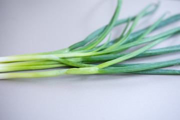 Fresh shallot seedlings